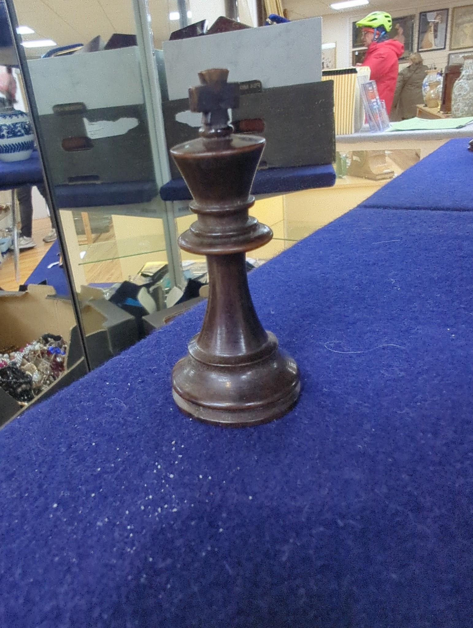 After Mene, a bronze greyhound, a Staunton-pattern chess set and a set of Victorian postal scales, bronze 22cms wide